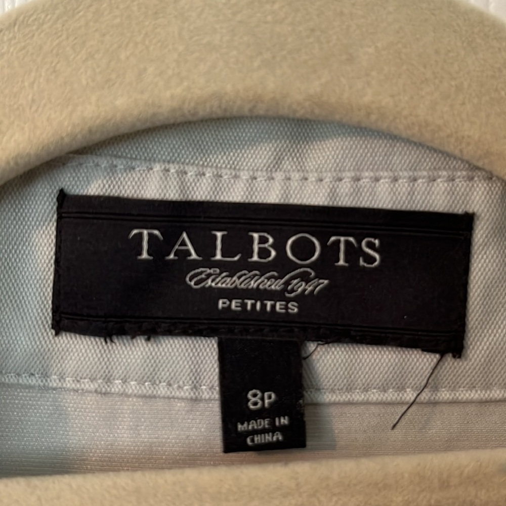 Talbots Petite Cropped Utility Jacket in Stone Gray - Picture 10 of 12
